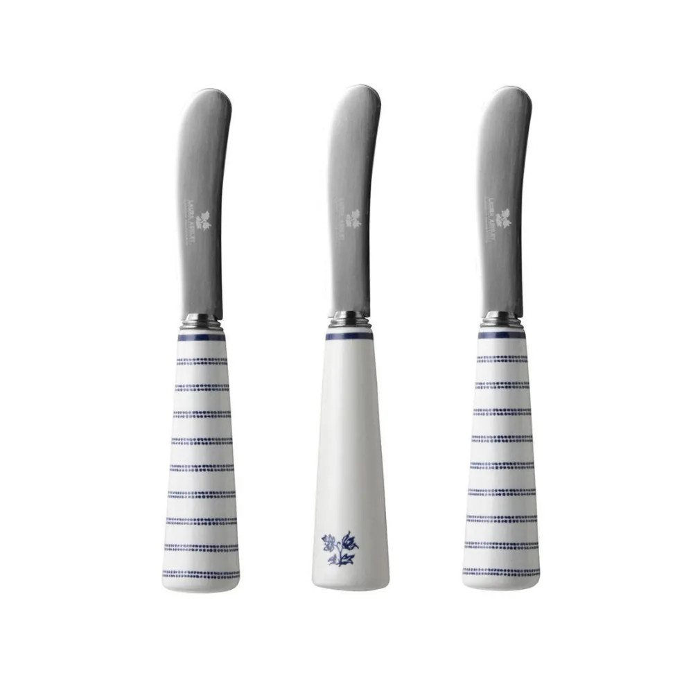 Shop Laura Ashley Giftset Blueprint Collectables Botermesjes (Set Van 3)