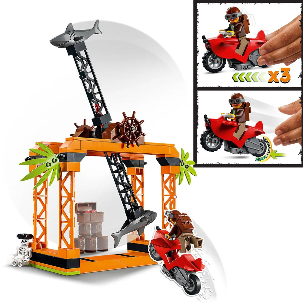City De Haaiaanval Stuntuitdaging 60342|LEGO Best