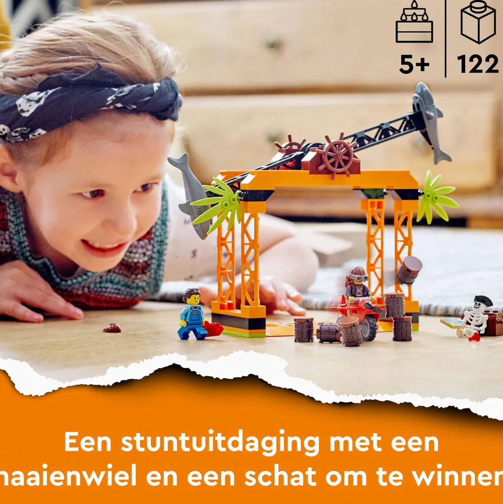 City De Haaiaanval Stuntuitdaging 60342|LEGO Best