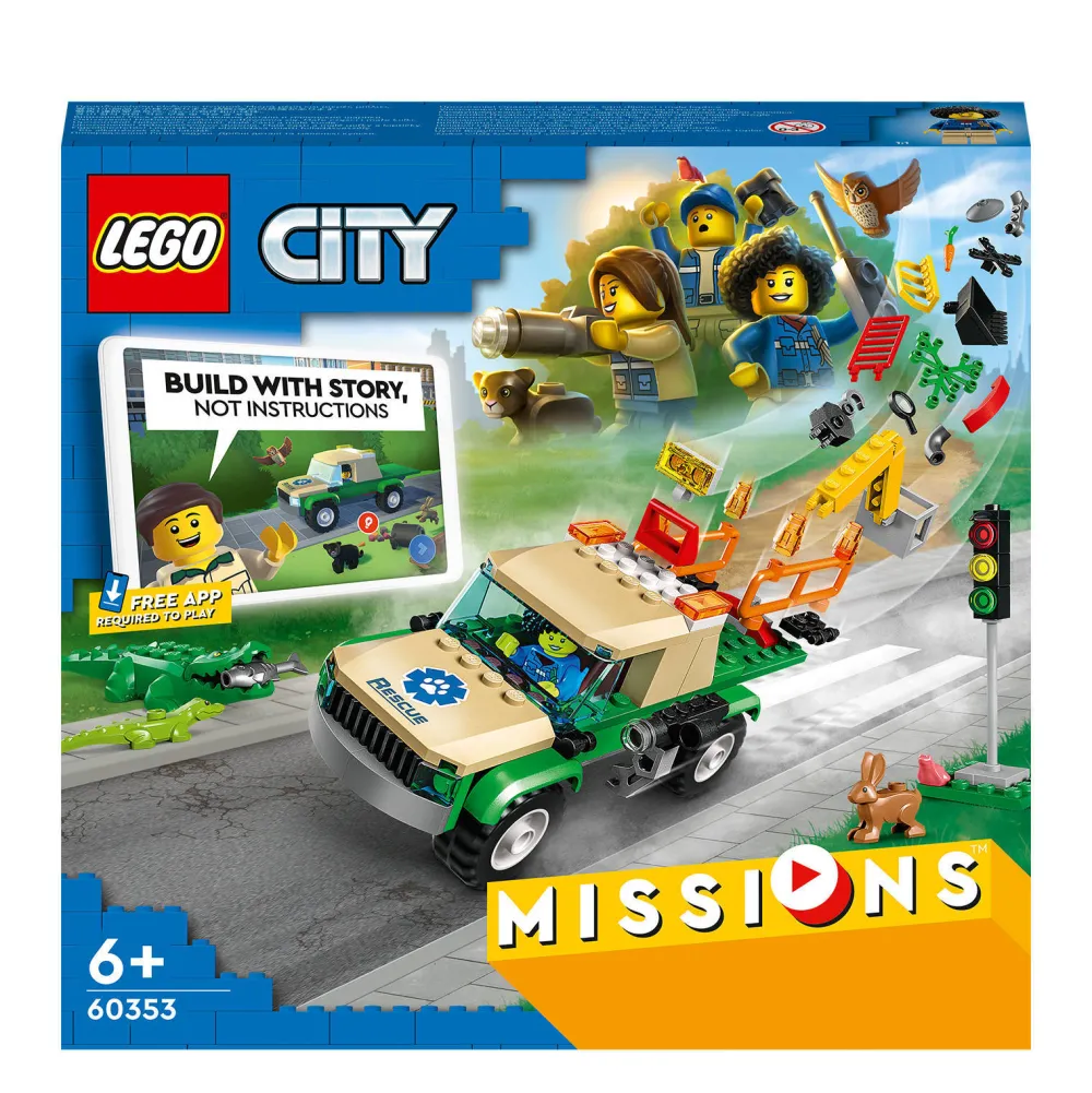 City Wilde Dieren Reddingsmissies 60353|LEGO New