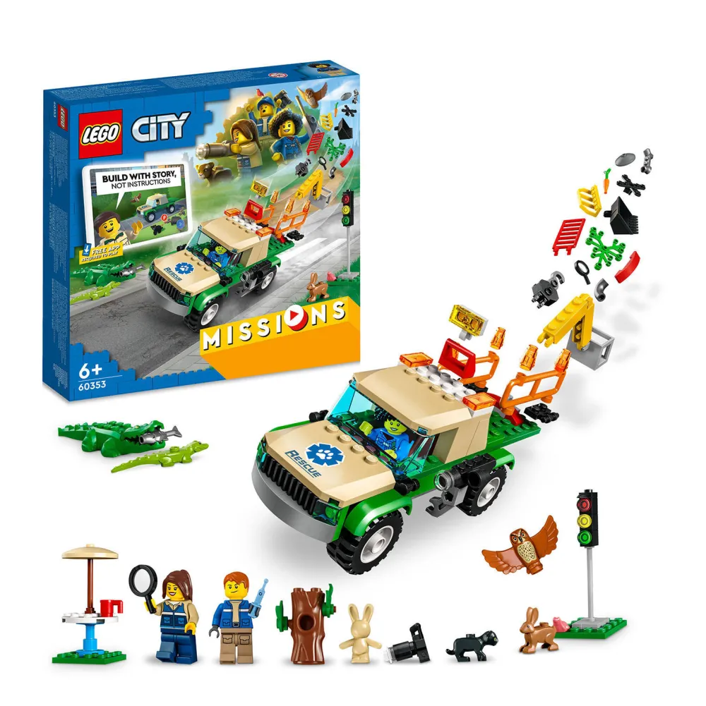 City Wilde Dieren Reddingsmissies 60353|LEGO New