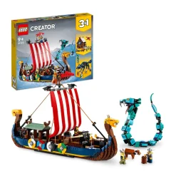 Creator Vikingschip En De Midgaardslang 31132|LEGO Online