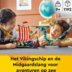 Creator Vikingschip En De Midgaardslang 31132|LEGO Online