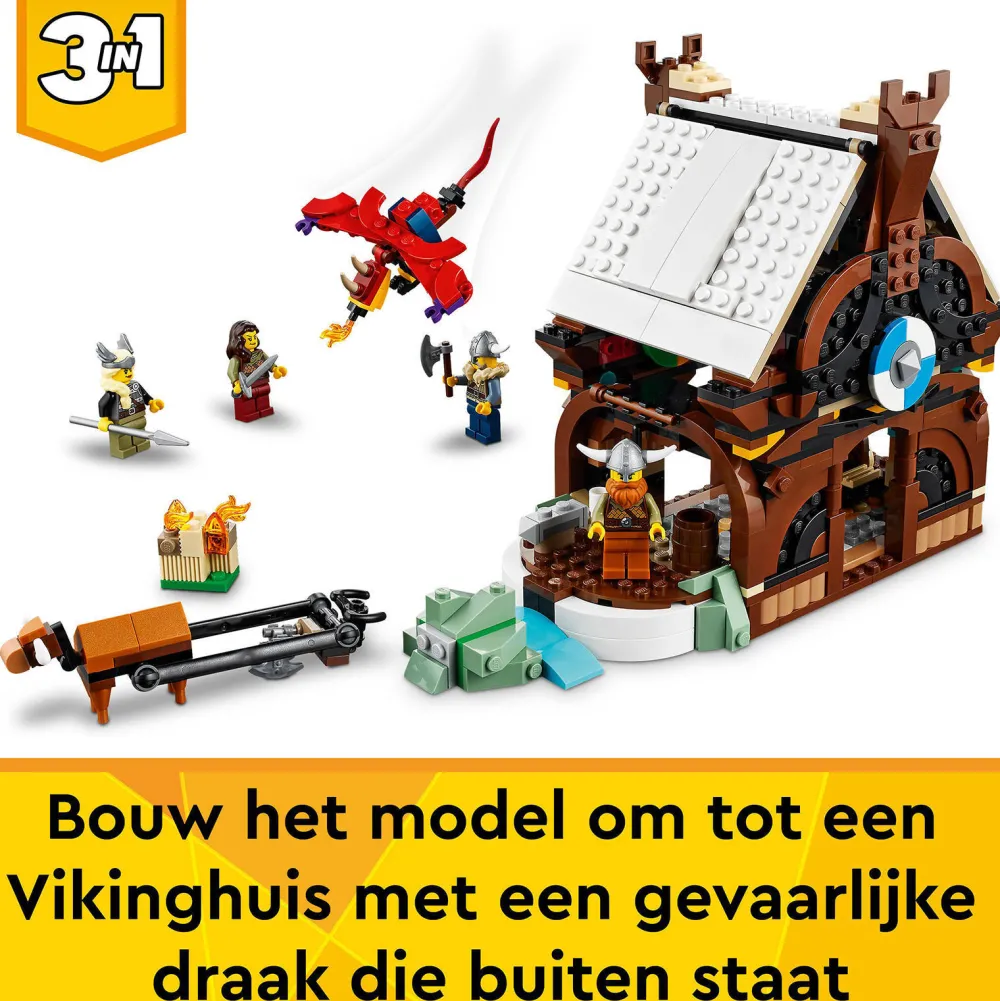 Creator Vikingschip En De Midgaardslang 31132|LEGO Online
