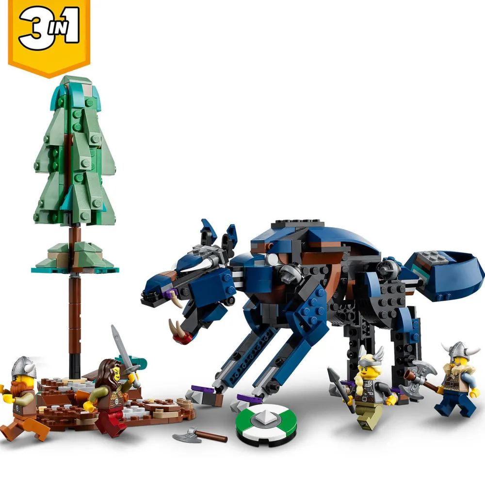 Creator Vikingschip En De Midgaardslang 31132|LEGO Online
