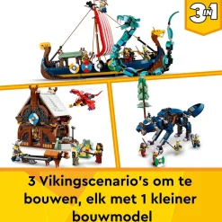 Creator Vikingschip En De Midgaardslang 31132|LEGO Online