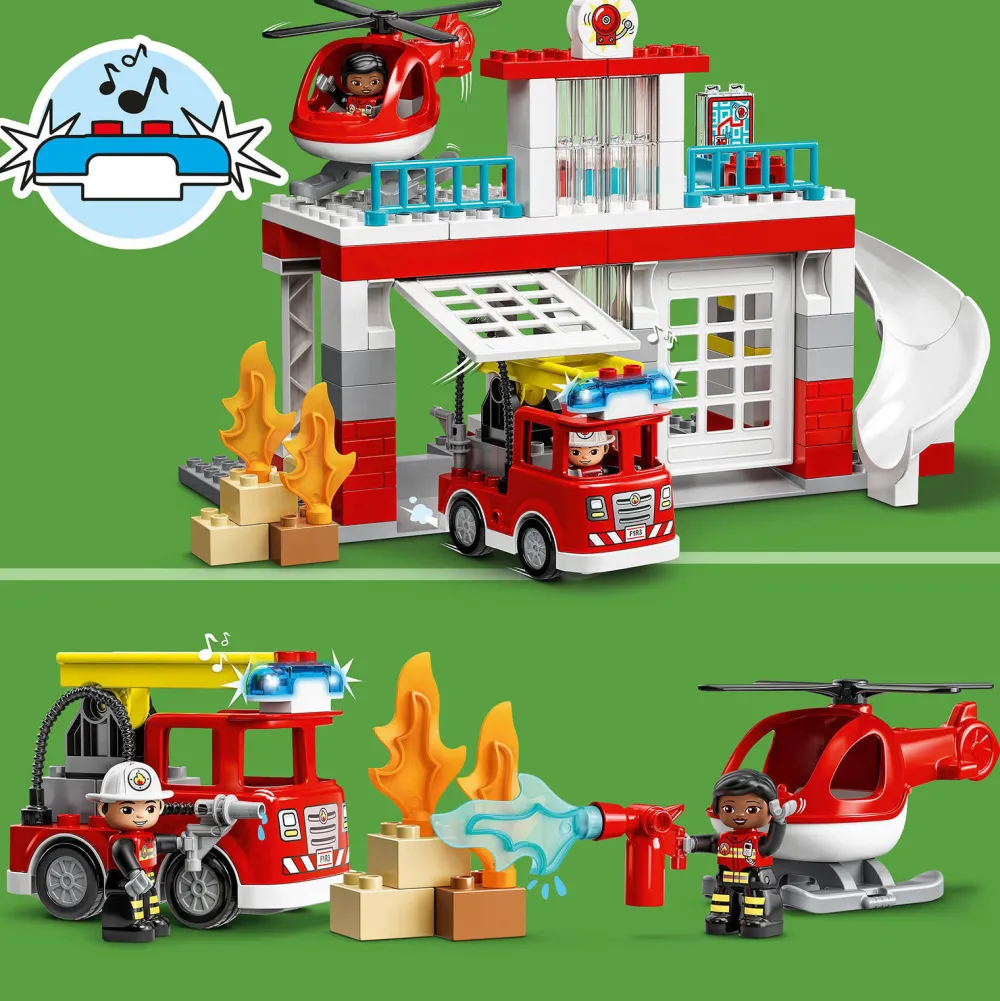 Duplo Brandweerkazerne & Helikopter 10970|LEGO Clearance