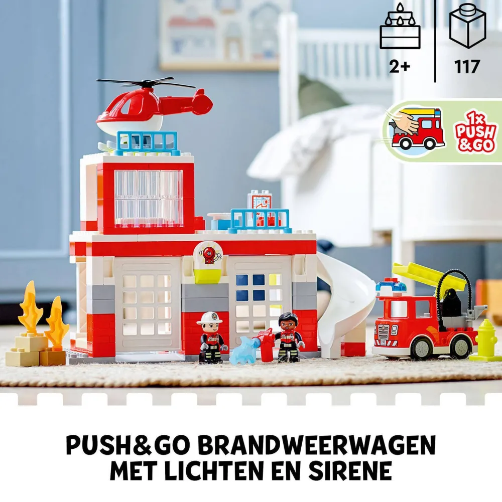 Duplo Brandweerkazerne & Helikopter 10970|LEGO Clearance