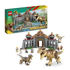 Jurassic World Bezoekerscentrum: T. Rex & Raptor Aanval 76961|LEGO Online