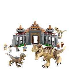 Jurassic World Bezoekerscentrum: T. Rex & Raptor Aanval 76961|LEGO Online