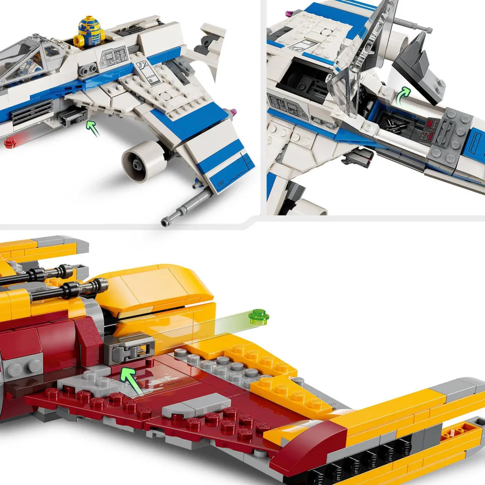 Star Wars New Republic E-Wing Vs. Shin Hati'S Starfighter 75364|LEGO Fashion