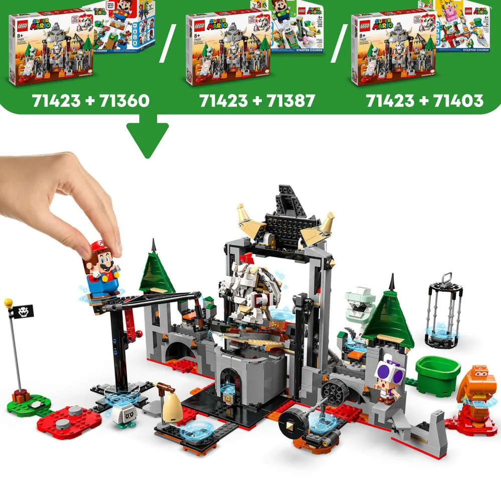 Super Mario 71423 Gevecht Op Dry Bowsers Kasteel Uitbreidingsset|LEGO New