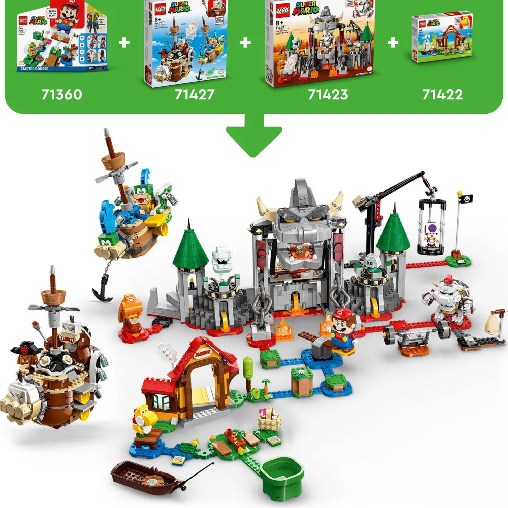 Super Mario 71423 Gevecht Op Dry Bowsers Kasteel Uitbreidingsset|LEGO New