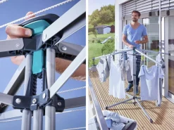 Sale Leifheit Droogmolen Lino Pop-Up Incl. Beschermhoes - 14 M