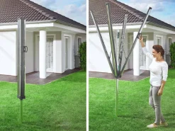 Best Sale Leifheit Droogmolen Linomatic Plus 600 Incl. Bodemhuls - 60 M