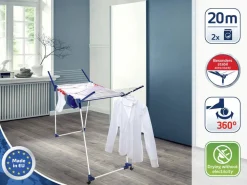 Online Leifheit Droogrek Pegasus 200 Solid Deluxe Mobile