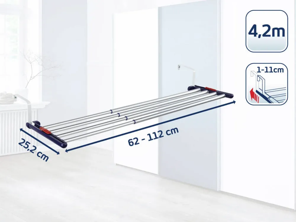 Cheap Leifheit Wanddroogrek Telegant 81 Protect Plus - 8,1 M Drooglengte