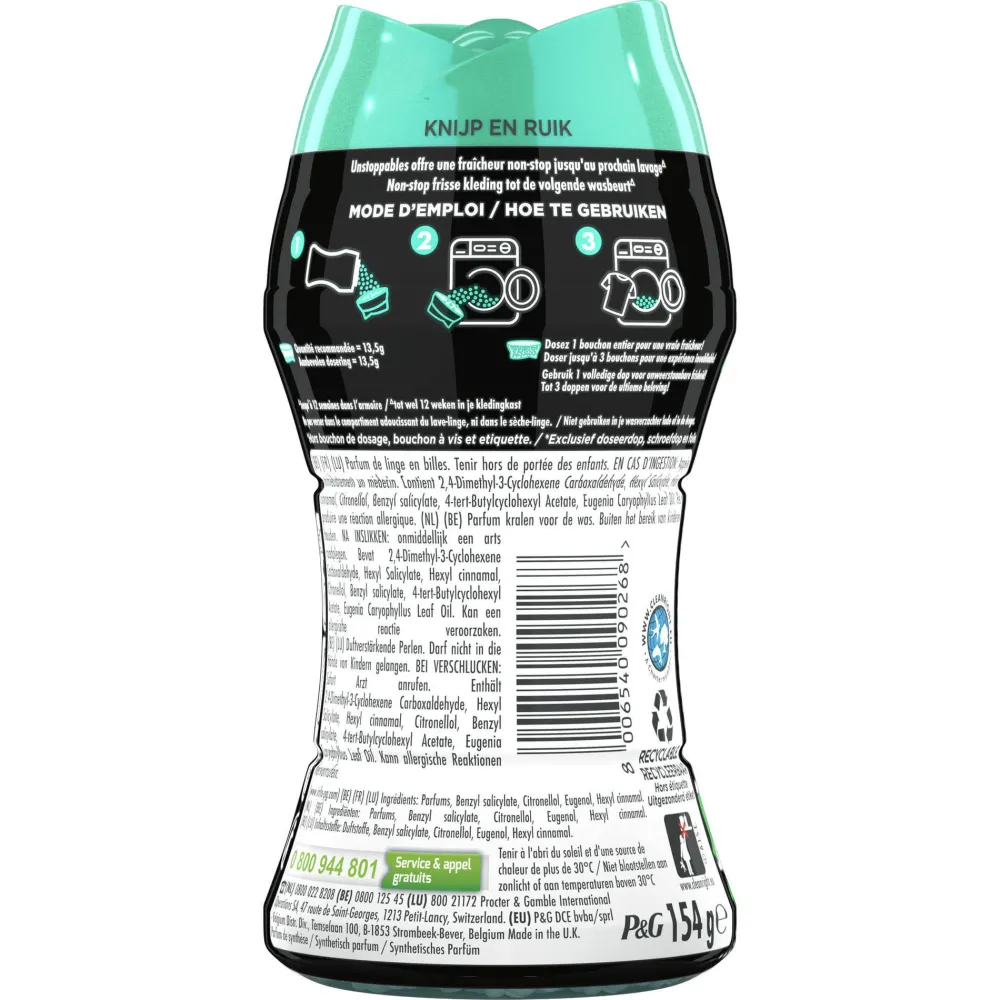 Shop Lenor Unstoppables Fris - Geurparels - 6 X 154 Gram