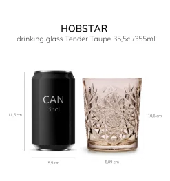 Store Libbey Waterglas Hobstar (355 Ml) (O8,7 Cm) (Set Van 6)