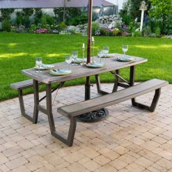 Rough-Cut Opklapbare Picknicktafel|Lifetime Sale