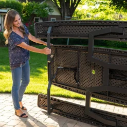 Rough-Cut Opklapbare Picknicktafel|Lifetime Sale