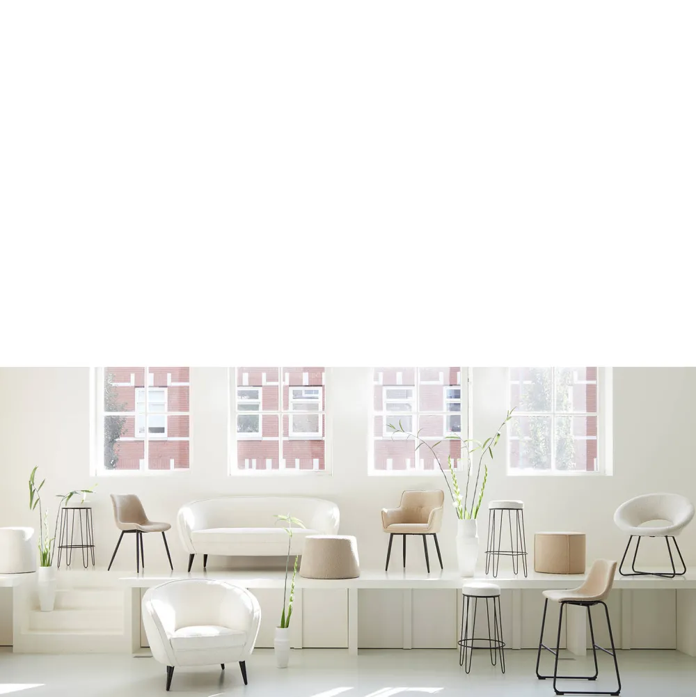 Clearance Light & Living Poef Lauryn