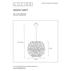 Fashion Lucide Hanglamp Goosy Soft