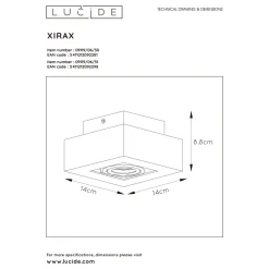 Clearance Lucide Plafondlamp Xirax
