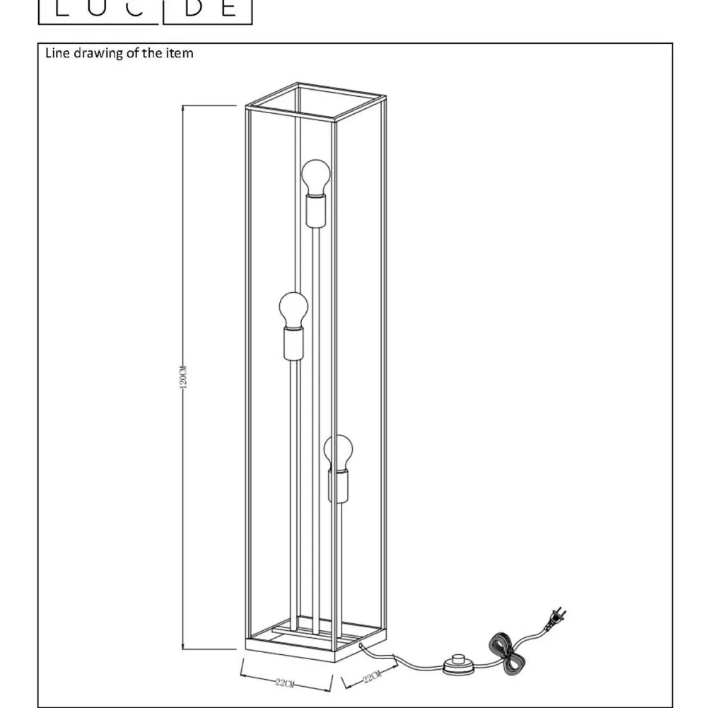 Hot Lucide Vloerlamp Ruben