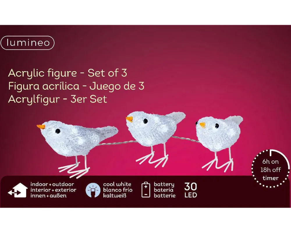 Cheap Lumineo Acryl Vogel (30 Led)