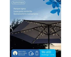 Led Parasol Partylight Buiten Op Batterij|Lumineo New