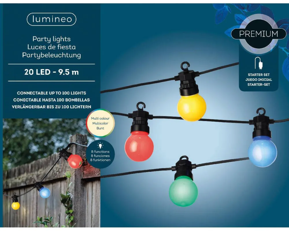 Led Partylight Buiten Met Stekker|Lumineo Fashion