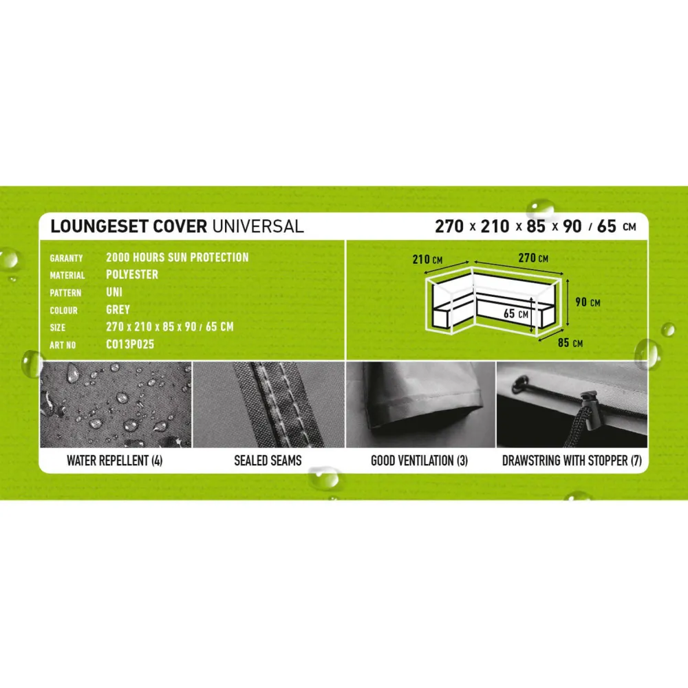 Loungeset Hoes (Links) (270X210 Cm)|Madison Shop