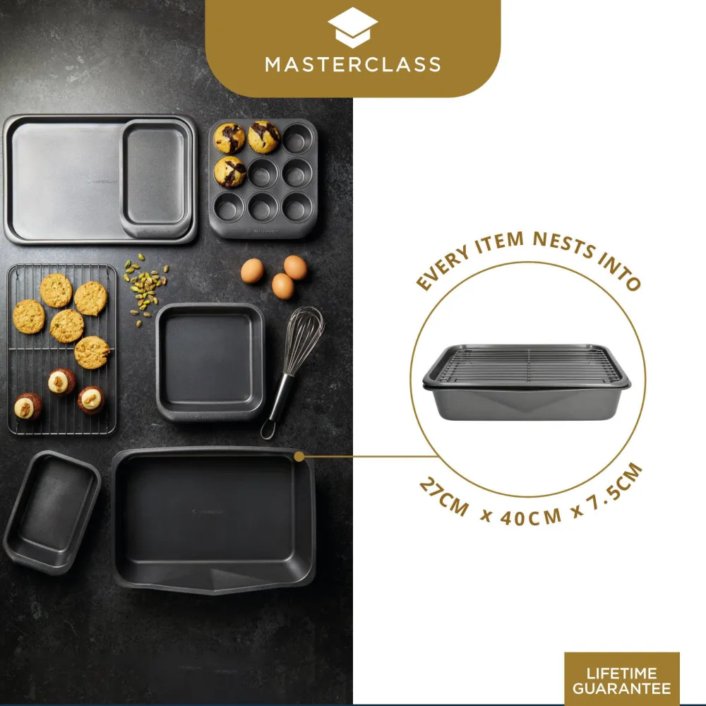 New MasterClass Bakvormset (7-Delig) (Stapelbaar)