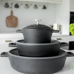 Discount MasterClass Gietaluminium Braadpan (O16 Cm) (1,4L) (Lichtgewicht)