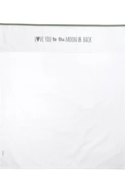 Hot Meyco Baby Ledikantlaken Love You To The Moon & Back 100X150 Cm Forest Green