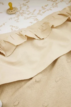 Shop Meyco Baby Ledikantlaken Ruffle 100X150 Sand