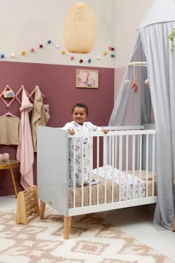 Discount Meyco Baby Ledikantlaken Animal/Uni - Set Van 2 100X150 Cm Wit/Multi