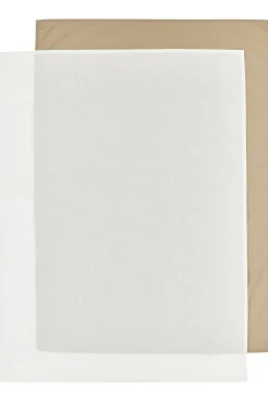 Shop Meyco Baby Ledikantlaken - Set Van 2 100X150 Cm Uni Offwhite/Uni Taupe
