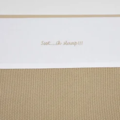 Cheap Meyco Baby Ledikantlaken Ssst...Ik Slaap!! 100X150 Sand