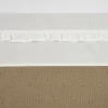 Sale Meyco Baby Ledikantlaken Ruffle 100X150 Offwhite