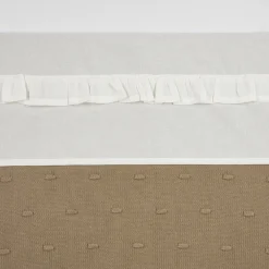 Sale Meyco Baby Ledikantlaken Ruffle 100X150 Offwhite