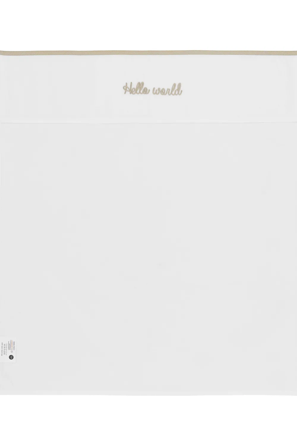 Online Meyco Baby Wieglaken Hello World 75X100 Cm Sand