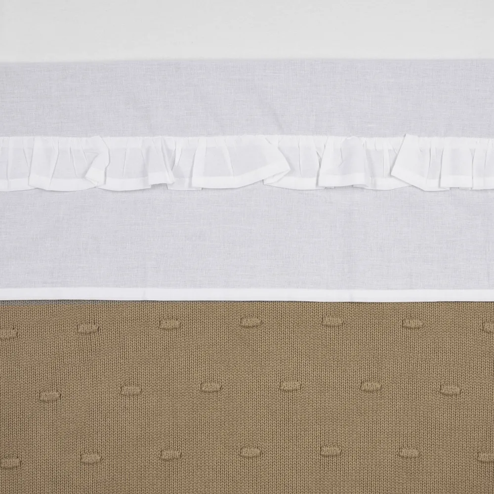Cheap Meyco Baby Wieglaken Ruffle 75X100 White