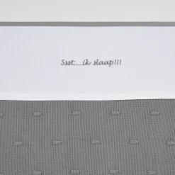 Best Sale Meyco Baby Wieglaken Ssst...Ik Slaap!! 75X100 Grey