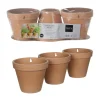 Bloempot Stan (Set Van 3) - (O15,5X13,5 Cm)|Mica Decorations New