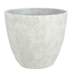 Bravo Bloempot Rond Lichtgrijs Slate - (H32,5Xo38 Cm)|Mica Decorations New
