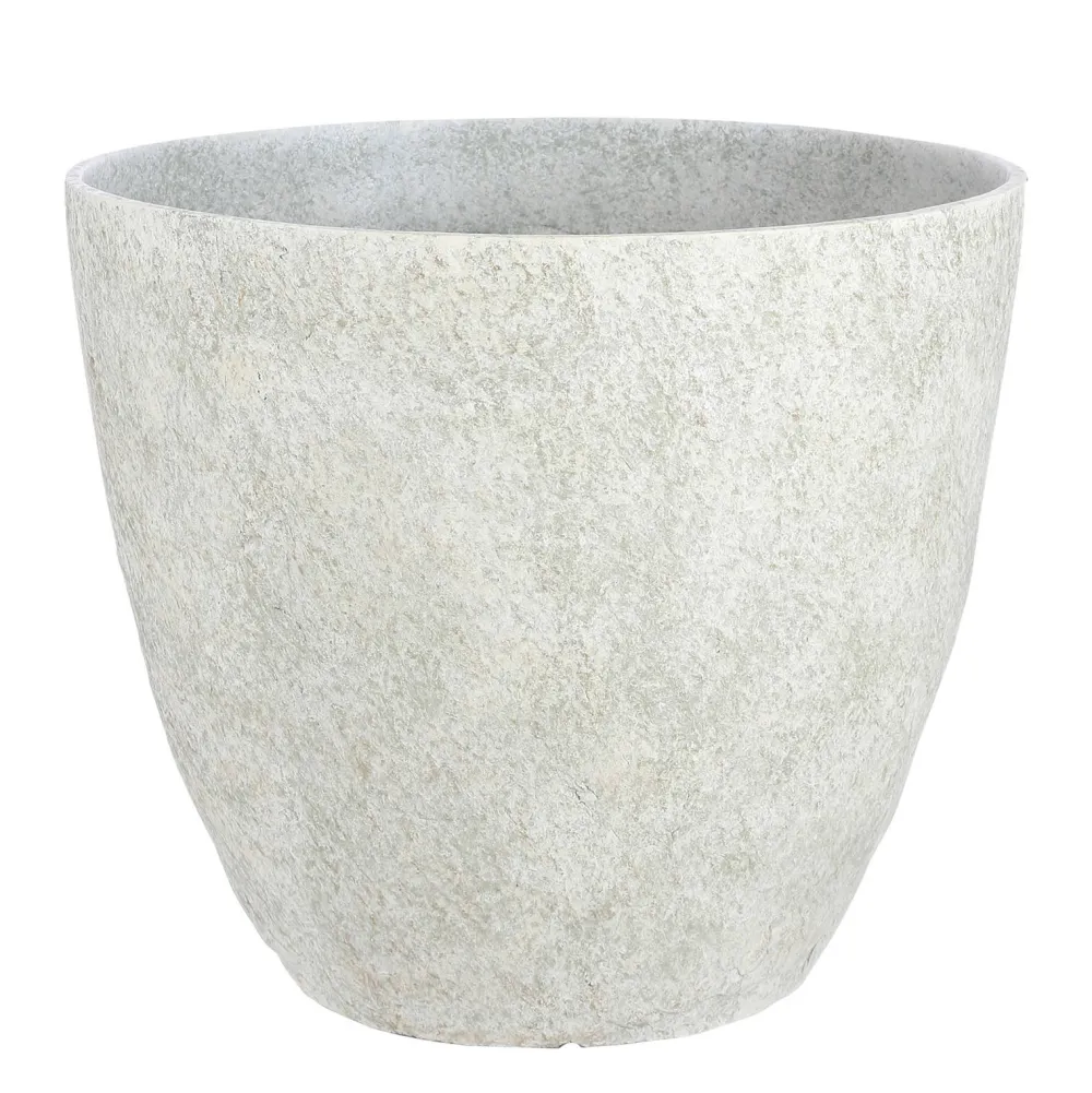 Bravo Bloempot Rond Lichtgrijs Slate - (H32,5Xo38 Cm)|Mica Decorations New