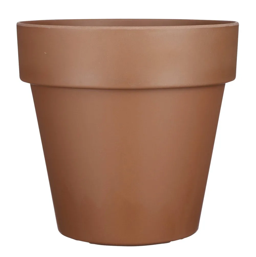 Orion Bloempot Rond Bruin - (H34Xo36 Cm)|Mica Decorations Online
