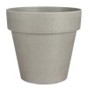 Orion Bloempot Rond Grijs - (H28,5Xo30 Cm)|Mica Decorations Best